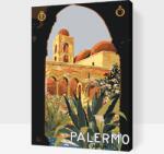  Festés számok szerint - Pószter Palermo, Olaszország Méret: 40x60cm, Keretezés: Műanyagtáblával