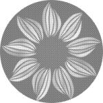  PontPöttyöző - Mandala 8 Méret: 50x50cm, Keretezés: Műanyagtáblával, Szín: Kék