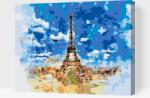  Festés számok szerint - Párizs Méret: 40x50cm, Keretezés: Műanyagtáblával