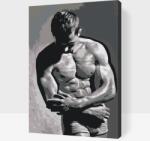  Festés számok szerint - Testépítő Méret: 40x60cm, Keretezés: Műanyagtáblával