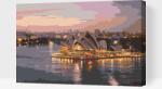  Festés számok szerint - Sydney éjjeli opera Méret: 40x60cm, Keretezés: Műanyagtáblával