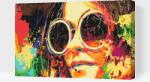  Festés számok szerint - Színes napszemüvegek Méret: 40x60cm, Keretezés: Műanyagtáblával