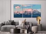  Festés számok szerint - Alpok napsütésben (3 db-os készlet) Méret: 40x60cm (3db), Keretezés: Kartonlemezen