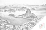  PontPöttyöző - Rio De Janeiro Méret: 40x60cm, Keretezés: Műanyagtáblával, Szín: Piros