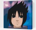  Festés számok szerint - Sasuke Uchiha Méret: 50x50cm, Keretezés: Műanyagtáblával