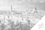  PontPöttyöző - Városkép - Firenze Méret: 40x60cm, Keretezés: Műanyagtáblával, Szín: Kék