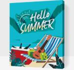  Festés számok szerint - Itt a nyár Méret: 30x40cm, Keretezés: Műanyagtáblával