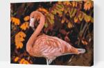  Festés számok szerint - Flamingó a természet lágy ölén Méret: 40x50cm, Keretezés: Kartonlemezen