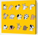  Festés számok szerint - Ebadták Méret: 50x50cm, Keretezés: Műanyagtáblával