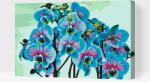  Festés számok szerint - Kék orchidea Méret: 40x60cm, Keretezés: Kartonlemezen