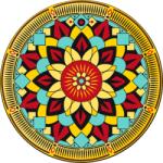  Festés számok szerint - Mandala 11 Méret: 50x50cm, Keretezés: Műanyagtáblával