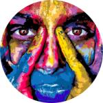  Festés számok szerint - Őszinte tekintet Méret: 50x50cm, Keretezés: Műanyagtáblával