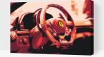  Festés számok szerint - Ferrari kormánykerék Méret: 40x60cm, Keretezés: Műanyagtáblával