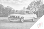  PontPöttyöző - BMW E30 Méret: 40x60cm, Keretezés: Fatáblával, Szín: Kék