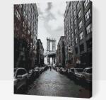  Festés számok szerint - Brooklyn híd 2 Méret: 30x40cm, Keretezés: Kartonlemezen