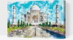  Festés számok szerint - Taj Mahal 2 Méret: 40x60cm, Keretezés: Kartonlemezen