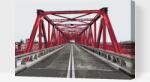  Festés számok szerint - Vörös híd Wrocławban, Lengyelország Méret: 40x60cm, Keretezés: Műanyagtáblával