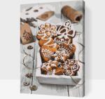  Festés számok szerint - Mézeskalács dekoráció Méret: 40x60cm, Keretezés: Műanyagtáblával