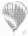  PontPöttyöző - Hőlégballon Méret: 30x40cm, Keretezés: Műanyagtáblával, Szín: Kék