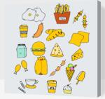  Festés számok szerint - Snack Méret: 50x50cm, Keretezés: Műanyagtáblával