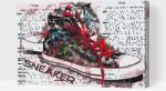  Festés számok szerint - Converse Sneakers Méret: 40x60cm, Keretezés: Kartonlemezen