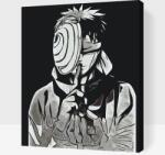  Festés számok szerint - Uchiha Obito Méret: 30x40cm, Keretezés: Kartonlemezen