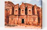  Festés számok szerint - Petra, Jordánia Méret: 30x40cm, Keretezés: Kartonlemezen