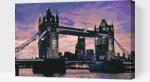  Festés számok szerint - Tower Bridge naplementénél Méret: 40x60cm, Keretezés: Kartonlemezen