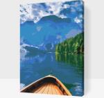  Festés számok szerint - Braies-tó, Olaszország Méret: 40x60cm, Keretezés: Kartonlemezen