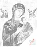  PontPöttyöző - Madonna 2 Méret: 30x40cm, Keretezés: Kartonlemezen, Szín: Fekete