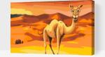  Festés számok szerint - Sivatagi teve Méret: 40x60cm, Keretezés: Kartonlemezen