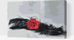  Festés számok szerint - Rózsa a kertből Méret: 40x60cm, Keretezés: Kartonlemezen