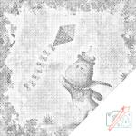  PontPöttyöző - Siklóernyőzés Méret: 50x50cm, Keretezés: Műanyagtáblával, Szín: Zöld