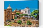 Festés számok szerint - Forum Romanum, Róma 2 Méret: 30x40cm, Keretezés: Műanyagtáblával
