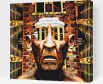 Festés számok szerint - Félelmetes ember Méret: 50x50cm, Keretezés: Műanyagtáblával