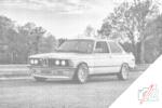  PontPöttyöző - BMW E30 Méret: 40x60cm, Keretezés: Műanyagtáblával, Szín: Kék