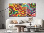  Festés számok szerint - Színes mandala (3 db-os készlet) Méret: 30x40cm (3db), Keretezés: Műanyagtáblával
