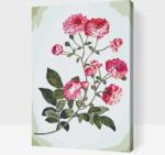  Festés számok szerint - Vintage virágok 2 Méret: 40x60cm, Keretezés: Kartonlemezen