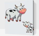  Festés számok szerint - Tehenek Méret: 40x50cm, Keretezés: Műanyagtáblával