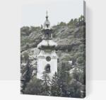  Festés számok szerint - Templom Selmecbányán, Szlovákia Méret: 40x60cm, Keretezés: Műanyagtáblával