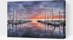  Festés számok szerint - Warnemündei kikötő Méret: 40x60cm, Keretezés: Műanyagtáblával