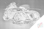  PontPöttyöző - Wiesmann GT MF4 Méret: 40x60cm, Keretezés: Kartonlemezen, Szín: Zöld