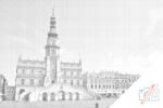 PontPöttyöző - Zamość, Lengyelország Méret: 40x60cm, Keretezés: Kartonlemezen, Szín: Fekete
