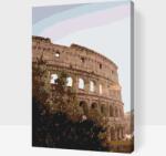 Festés számok szerint - Róma, Colosseum Méret: 40x60cm, Keretezés: Fatáblával
