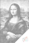  PontPöttyöző - Leondardo da Vinci: Mona Lisa Méret: 40x60cm, Keretezés: Kartonlemezen, Szín: Zöld