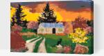  Festés számok szerint - Ház a természet lágy ölén Méret: 40x60cm, Keretezés: Műanyagtáblával