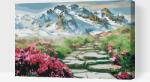  Festés számok szerint - Hegyi ösvény Méret: 40x60cm, Keretezés: Kartonlemezen