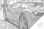  PontPöttyöző - Ferrari 4 Méret: 40x60cm, Keretezés: Műanyagtáblával, Szín: Piros