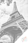  PontPöttyöző - Eiffel-torony 2 Méret: 40x60cm, Keretezés: Kartonlemezen, Szín: Zöld