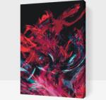  Festés számok szerint - Absztrakt művészet Méret: 40x60cm, Keretezés: Kartonlemezen